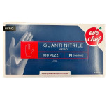 GUANTI NITRILE NERO MIS.M X100